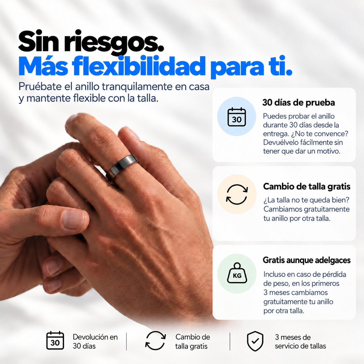 30 días de prueba y cambios flexibles